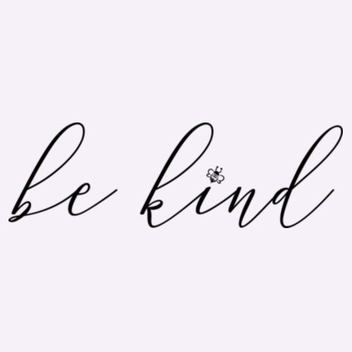 Be Kind (White) - Women's Slim Fit Tee Design