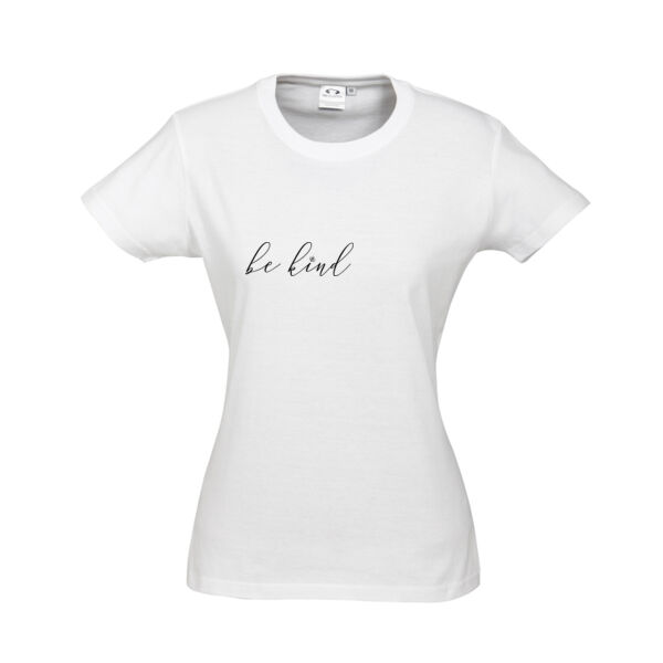 Be Kind (White) - Women's Slim Fit Tee Thumbnail