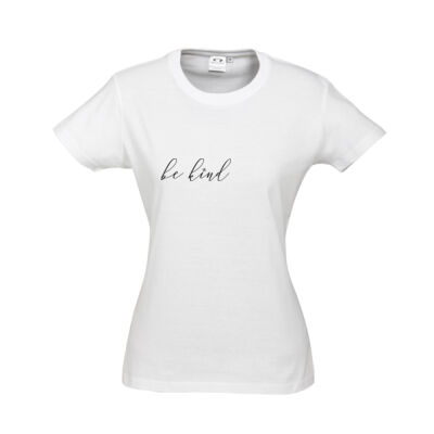 Be Kind (White) - Women's Slim Fit Tee Thumbnail